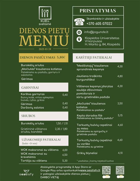 Sotus ir skanus dienos pietų pasirinkimas