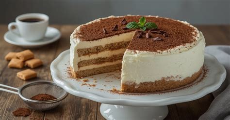 Šventinis tortas su kavos skoniu ir maskarponės kremu