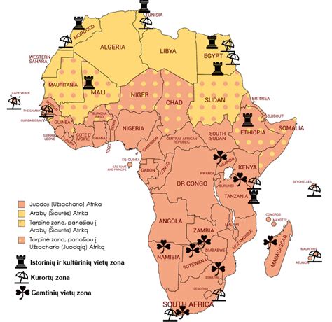 Pietų Afrikos žemėlapio regionai