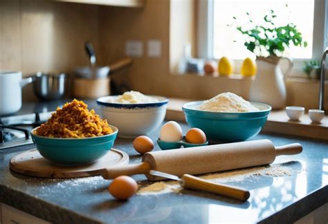 Procesas: maišyti ingredientus pyrago tešlai