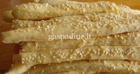 Naminės Grissini lazdelės su sezamo sėklomis