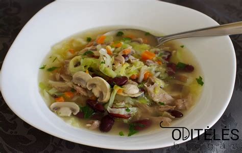 sriuba su pupelėmis ir daržovėmis