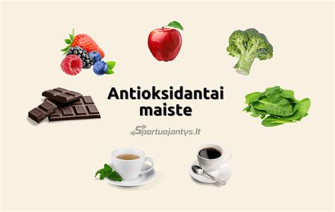 Antioksidantų šaltiniai maiste
