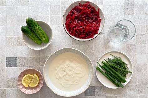 Šaltibarščių paruošimo schema