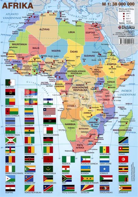 Pietų Afrikos nacionalinių parkų žemėlapis
