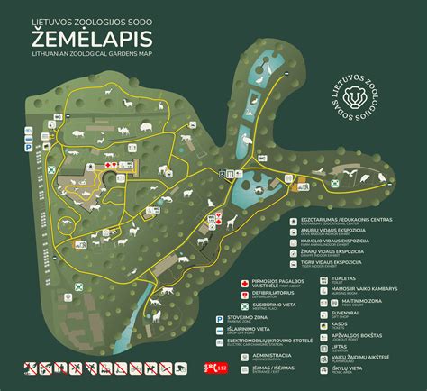 Zoologijos sodo taisyklės ir saugumo priemonės