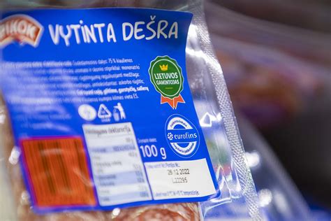 Eurofins kokybės ženklas ant pieno produktų pakuotės