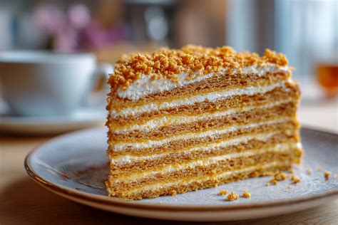 Paruoštas medaus tortas su riešutais