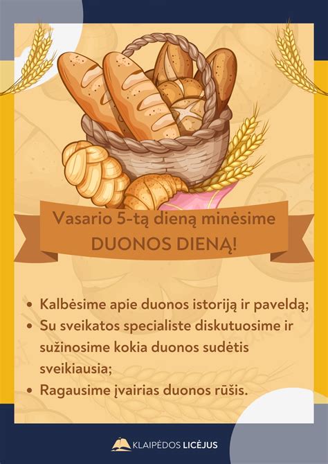 Nuotrauka, kurioje matoma duonos diena minima Lietuvoje