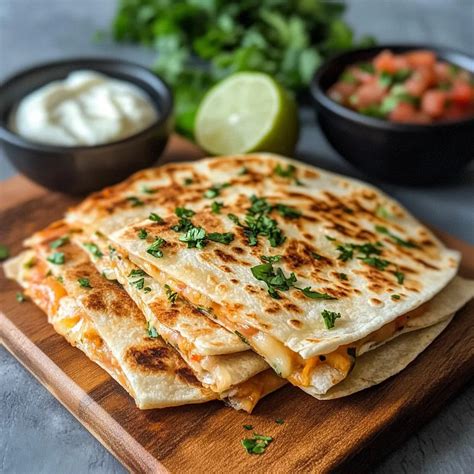 Daržovių kesadilijos su jogurtiniu padažu