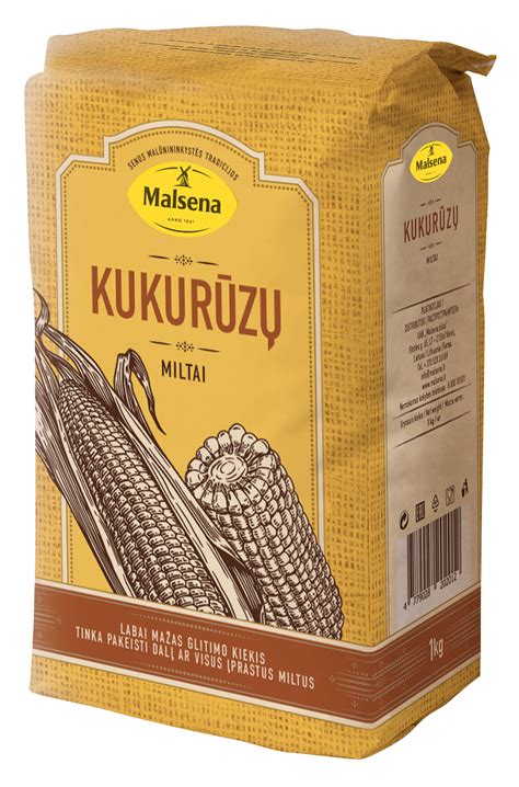 Kukurūzų miltai kaip natūralus ingredientas įvairiems tikslams