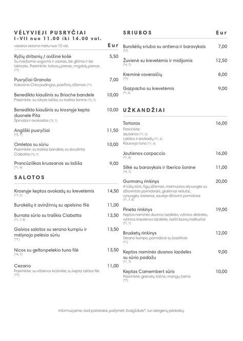 Įvairūs patiekalai iš restorano meniu