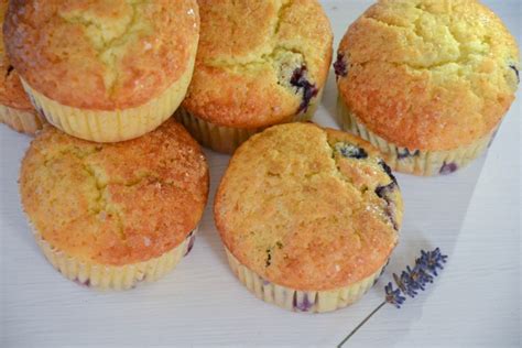 Citrininių keksiukų ir šilauogių derinys