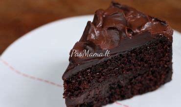 Šokoladinio biskvito kepimas orkaitėje