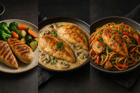 Dvi skirtingos vištienos krūtinėlės paruošimo technikos