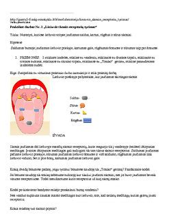 Skonio receptorių stimuliavimas tamsoje