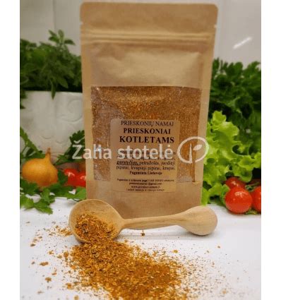 Įvairūs prieskoniai kotletams