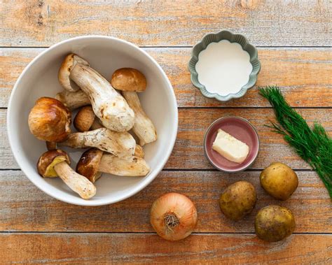 Baravykų marinato ingredientai