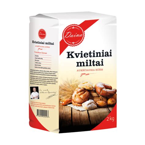 Įvairių rūšių miltai duonos kepimui