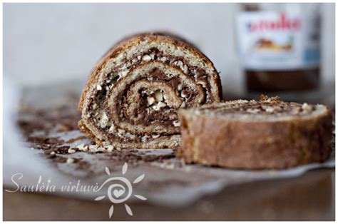 vyniotinis su Nutella