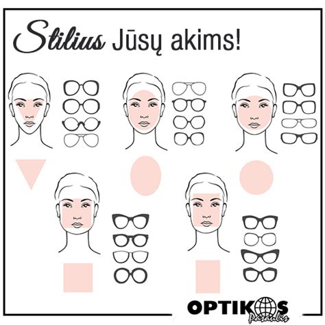 Akinių rėmelių formų ir stilių įvairovė