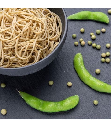 edamame pupelių makaronai