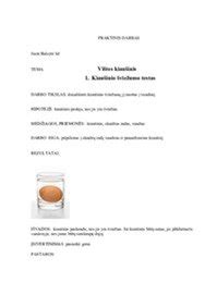 Kiaušinio šviežumo testas vandenyje