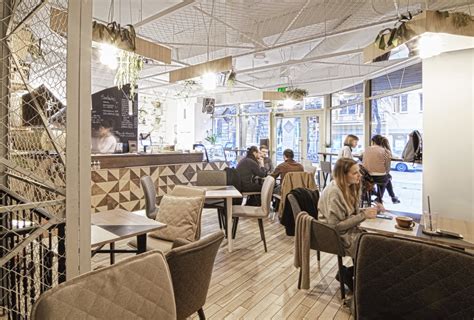 jaukios kavinės interjeras