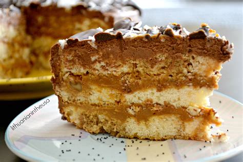 karamelinis tortas su krekeriais