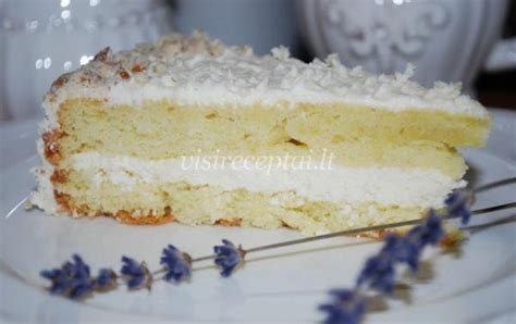 varškės ir jogurto sluoksnis tortui