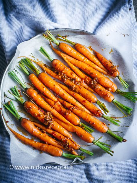 Orkaitėje keptų morkų paruošimo schema