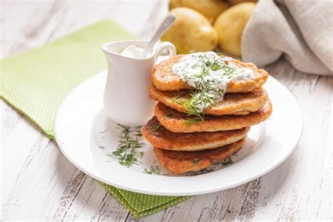 Nuotrauka su Kėdainių bulviniais blynais