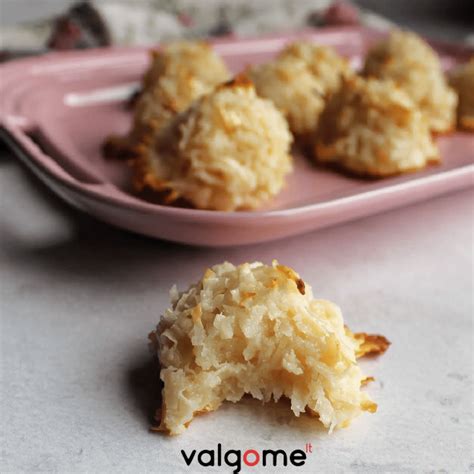 Kokosiniai sausainiai su kondensuotu pienu