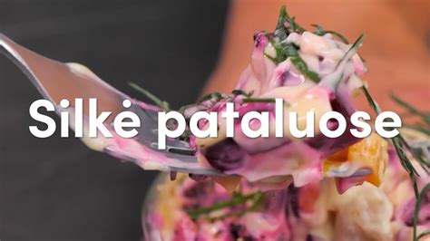 Įvairūs silkės pataluose patiekimo variantai