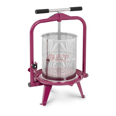 sulčių spaudimo presas ir fermentacijos indas su sifonu