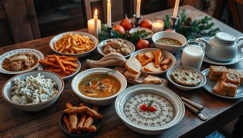 Įvairūs tradiciniai švediški patiekalai