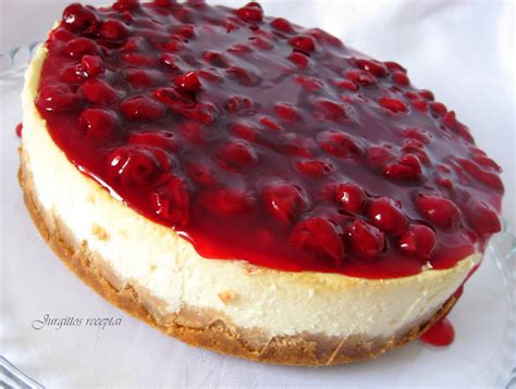 sūrio tortas su vyšniomis