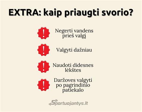 Infografika: 8 paprasti patarimai, kaip priaugti svorio