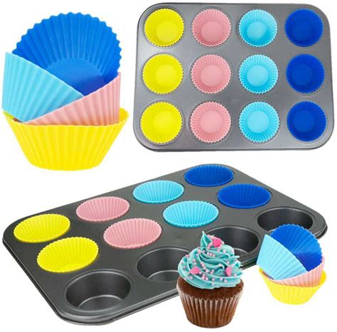 Silikoninių keksiukų formelių įvairovė