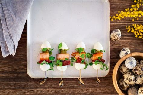 Putpelių kiaušinių patiekalas