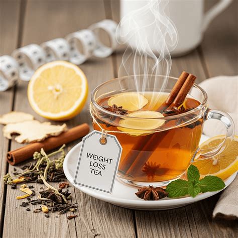 Nuotrauka su žaliosios arbatos lapeliais ir puodeliu arbatos