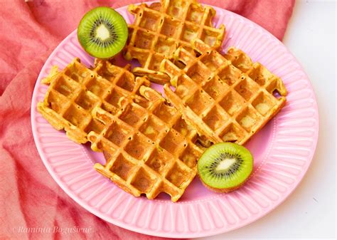 Avižų miltų vafliai