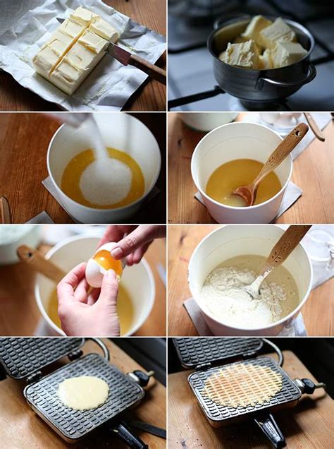 Vaflių kepimo procesas