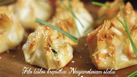 Įvairūs kepiniai iš filo tešlos