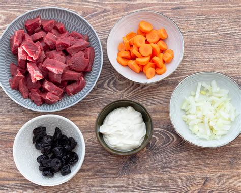 Ingredientai jautienos marinatui