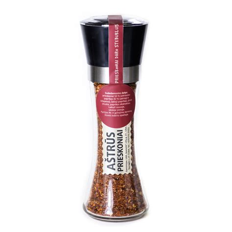 įvairūs aštrūs prieskoniai