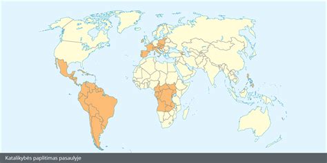 Siestos paplitimas pasaulyje