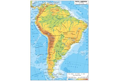 Pietų Amerikos augalijos žemėlapis