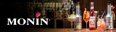 Monin produktų asortimentas