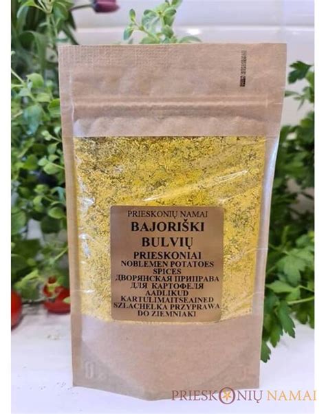 Įvairūs prieskoniai bulvių kepimui